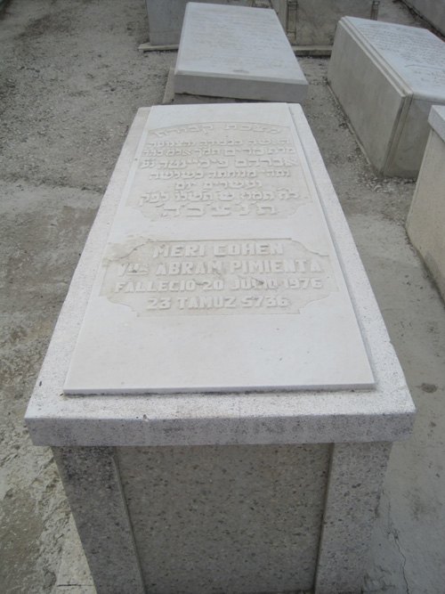 Lápide de cohen mery