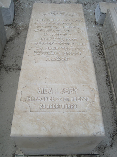 Grabstein von lasry aida