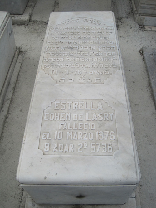 Stèle de lasry estrella