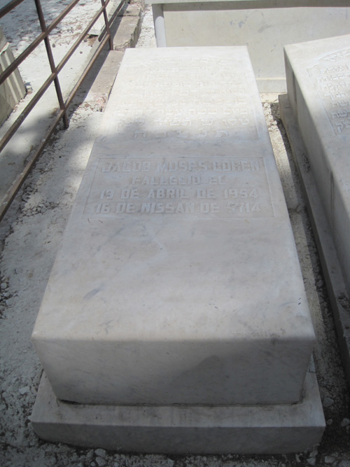 Lápide de cohen jacob