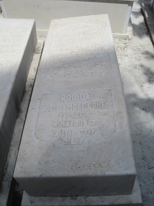 شاهدة قبر cohen robida