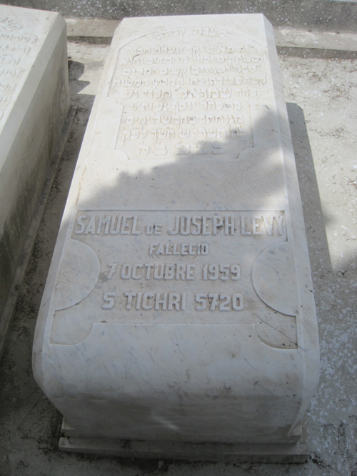 מַצֵּבה פון levy samuel joseph