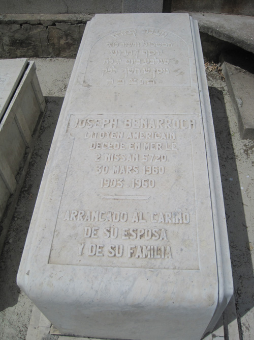 شاهدة قبر benarroch joseph