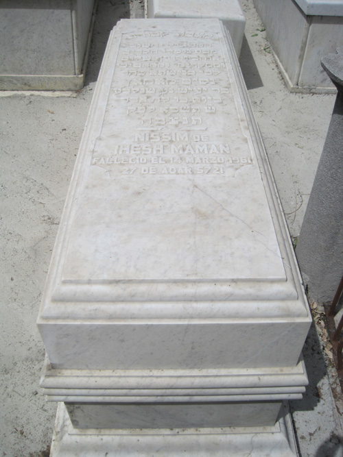 Tombstone of maman nissim
