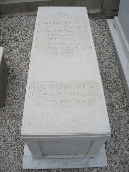 Grabstein von bergel myra