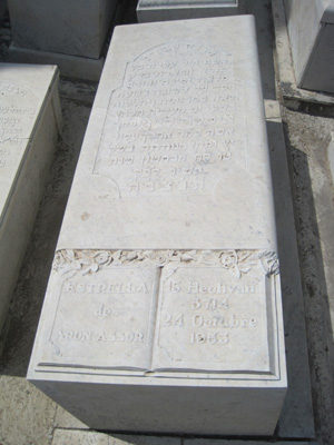 Tombstone of assor estrella