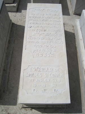Stèle de cohen estrella