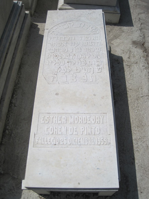 Stèle de cohen esther mordejay
