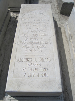 מצבת pinto jacques
