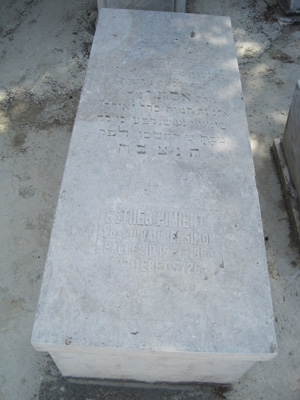 شاهدة قبر pimienta esther