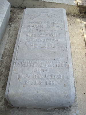 Stèle de azancot abraham