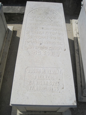 Grabstein von azulay yudah