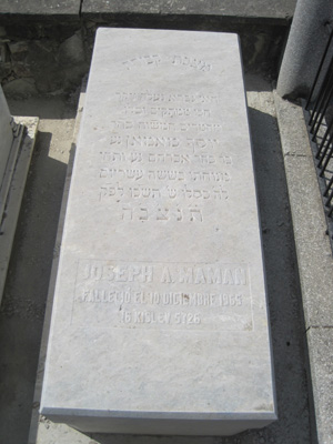 Stèle de maman joseph
