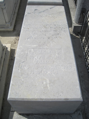 Stèle de maman esther