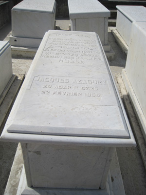 מצבת azagury jacques