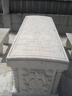 Grabstein von bensimon henriette