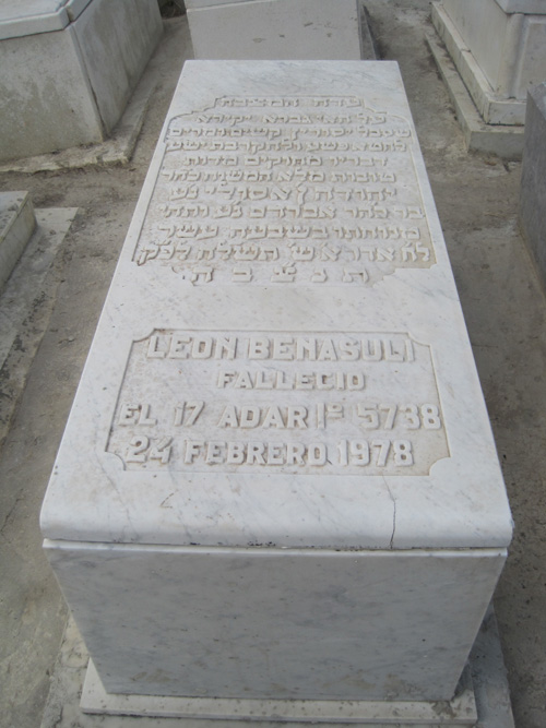 شاهدة قبر benasuli leon