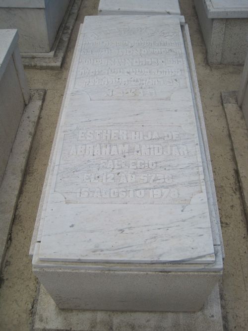 מצבת anidjar esther