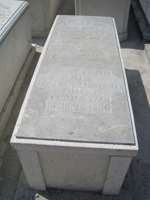Grabstein von cohen gimol