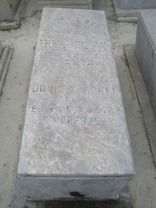شاهدة قبر COHEN DAVID