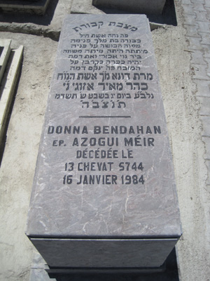 Stèle de bendayan donna