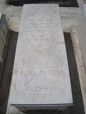 Stèle de toledano hassiba