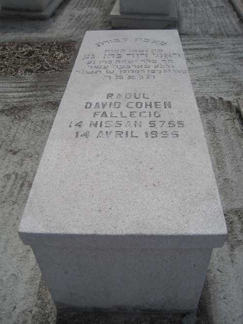 Lápide de cohen raoul