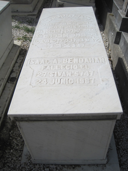 Stèle de BENDAHAN ISAAC A.