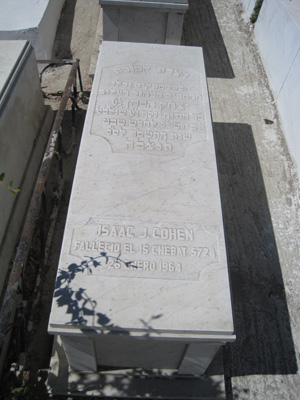 מַצֵּבה פון cohen isaac
