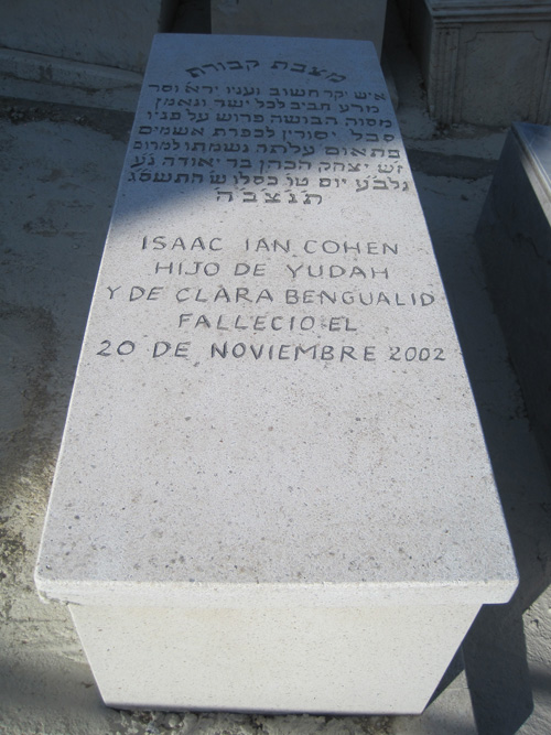 Grabstein von cohen isaac