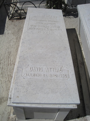 Grabstein von attias david
