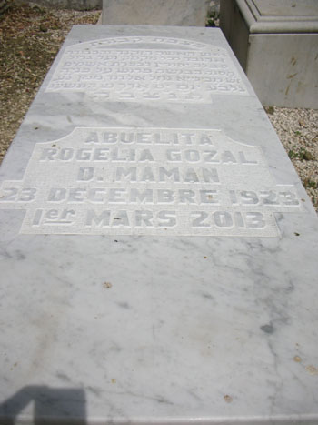 Stèle de mamane rogelia