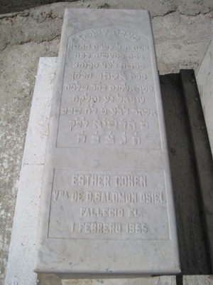 מַצֵּבה פון oziel esther