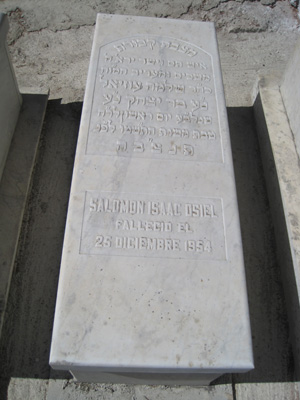 Lápide de oziel salomon