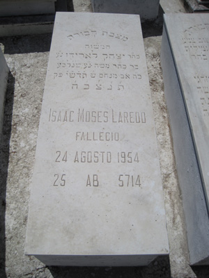Grabstein von laredo isaac mose