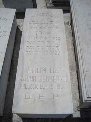 Grabstein von benmergui aaron