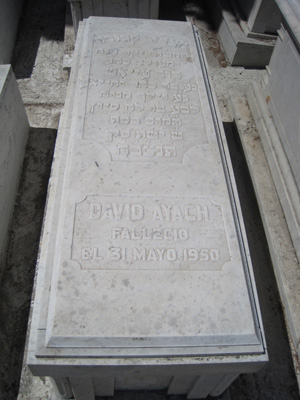شاهدة قبر ayach david