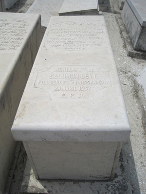 Grabstein von levy meriam
