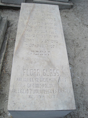 Stèle de glass flora