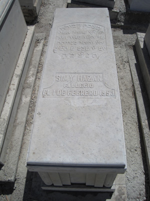 Lápide de hazan simy