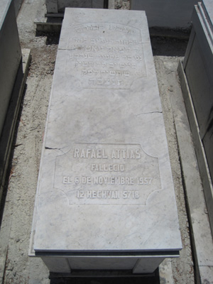 Grabstein von attias rafael