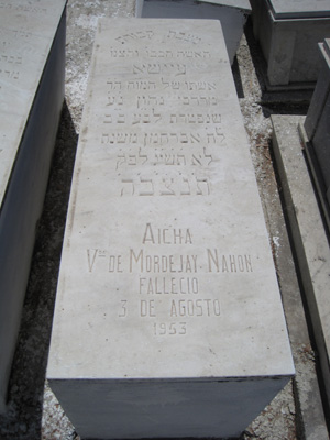 Grabstein von nahon aiche de