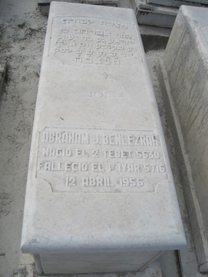 Stèle de benlezra abraham