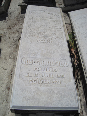 Надгробие rosilio moses