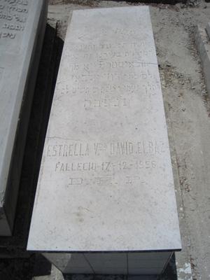 Stèle de elbaz estrella