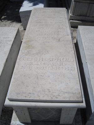 Lápide de querub haim