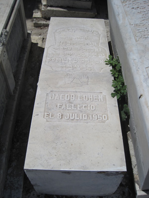 Grabstein von cohen jacob