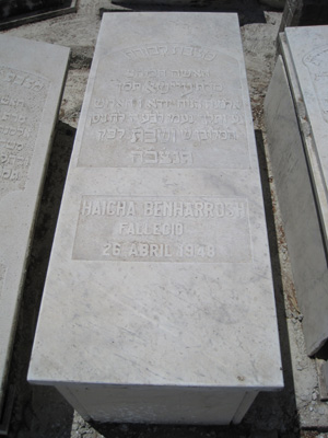 Lápide de benarroch aicha