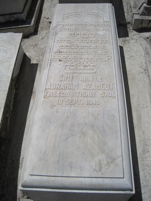 Stèle de azancot simy