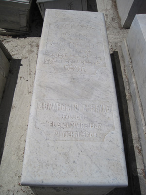 Lápide de assayag abraham